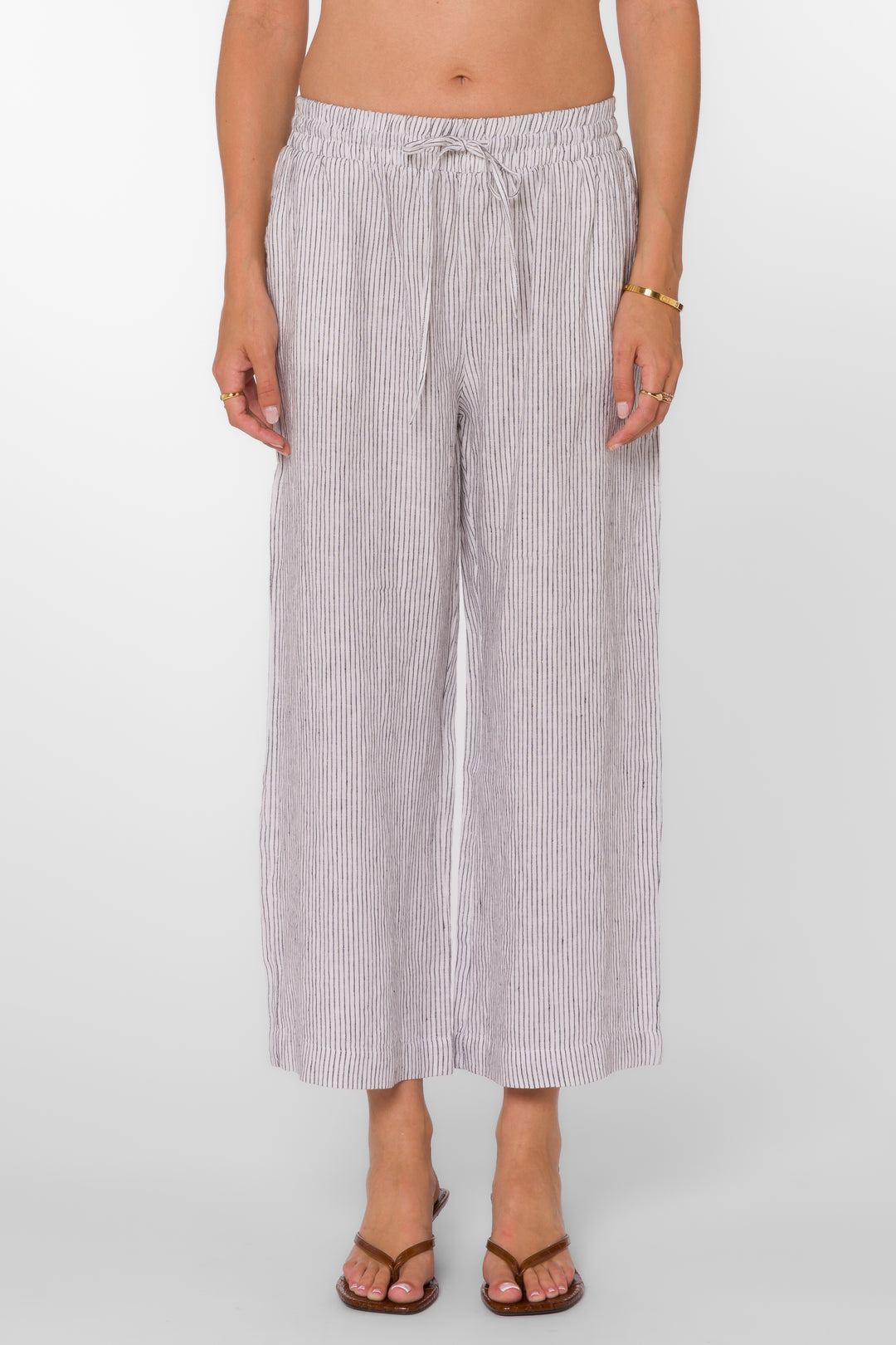 Wendy Black Stripe Pants - Pants - Velvet Heart Clothing