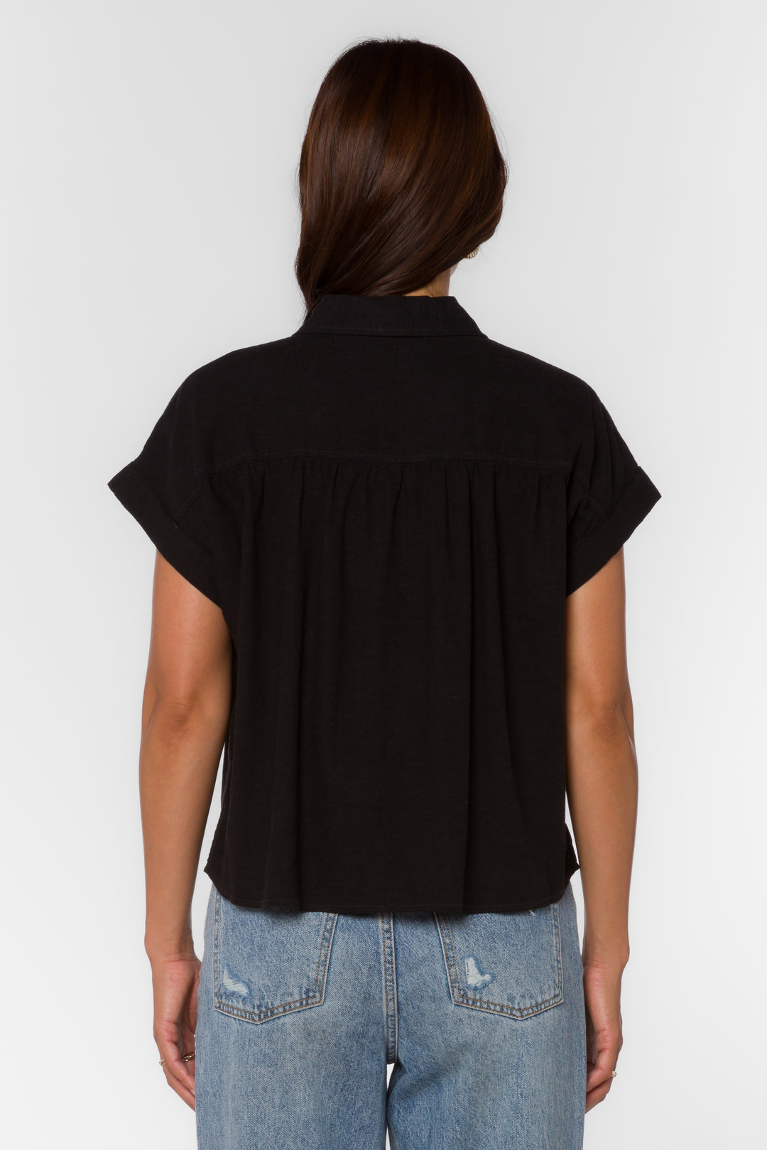 Xander Black Shirt - Tops - Velvet Heart Clothing