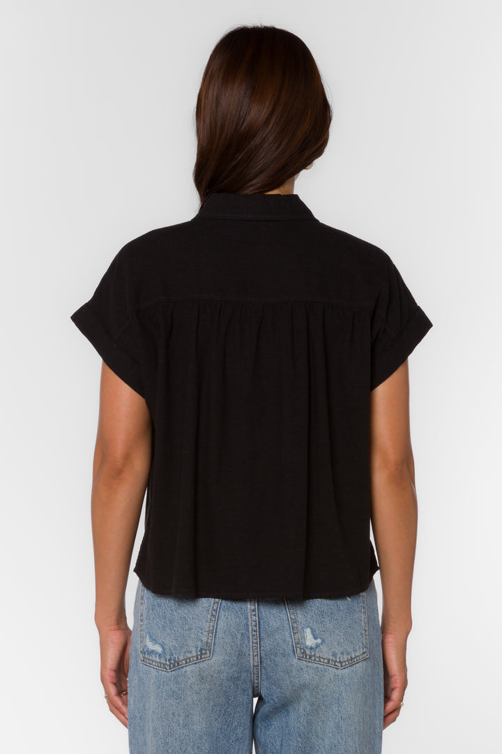 Xander Black Shirt - Tops - Velvet Heart Clothing