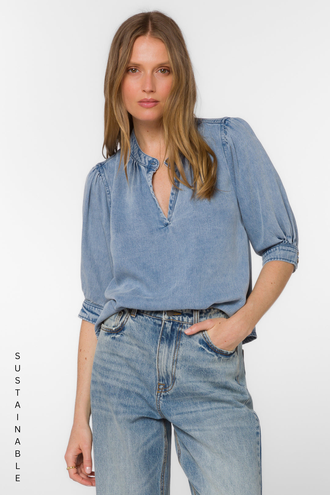 Almafi Light Skyfall Top - Tops - Velvet Heart Clothing