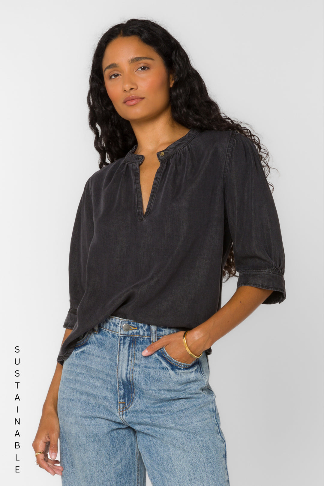 Almafi Lunar Eclipse Top - Tops - Velvet Heart Clothing