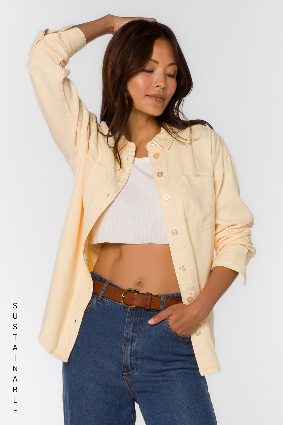 Braxton Chamomile Shirt - Tops - Velvet Heart Clothing