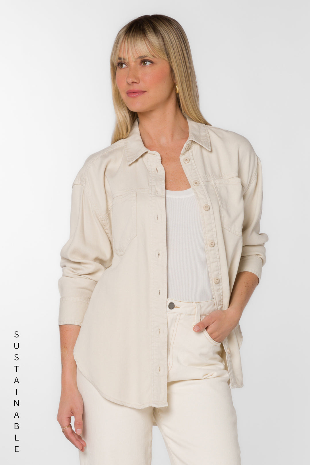 Braxton Wheat Shirt - Tops - Velvet Heart Clothing