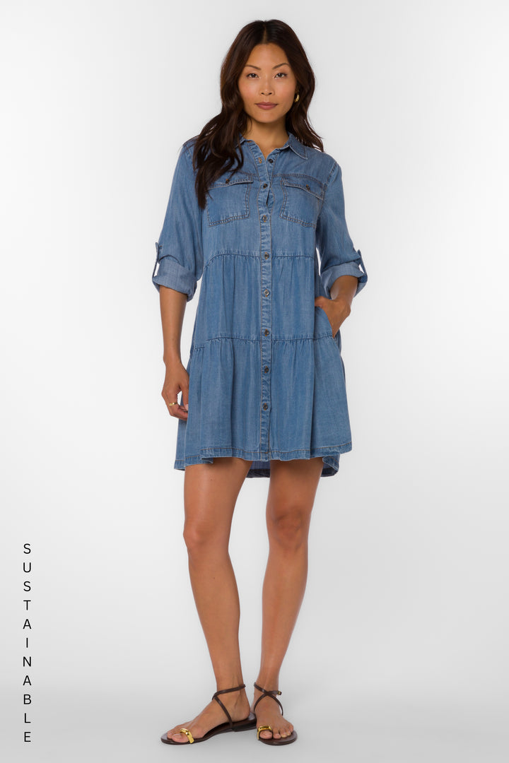 Bree Diesel Blue Dress - Dresses - Velvet Heart Clothing