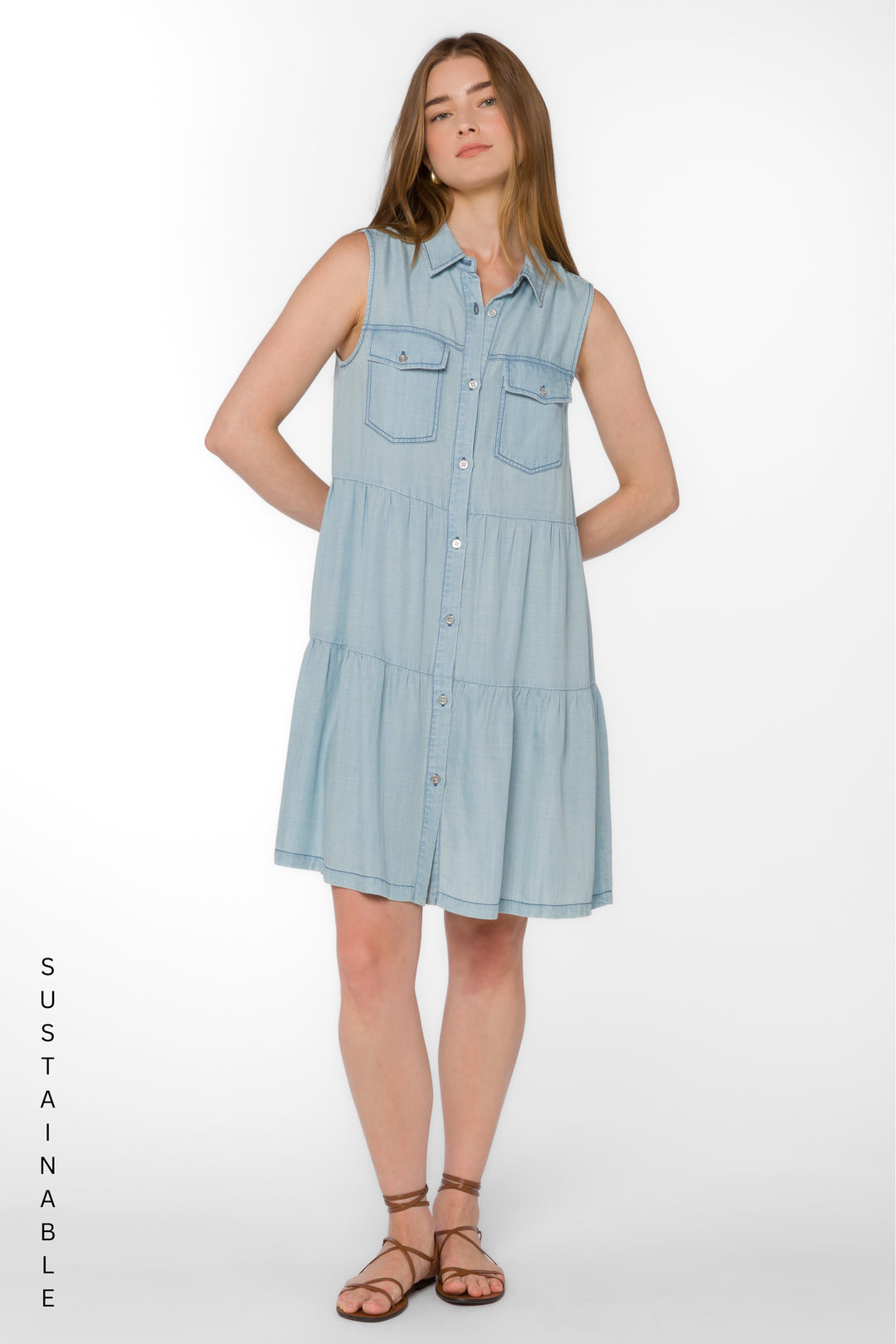 Collette Blue Sunkiss Dress - Dresses - Velvet Heart Clothing