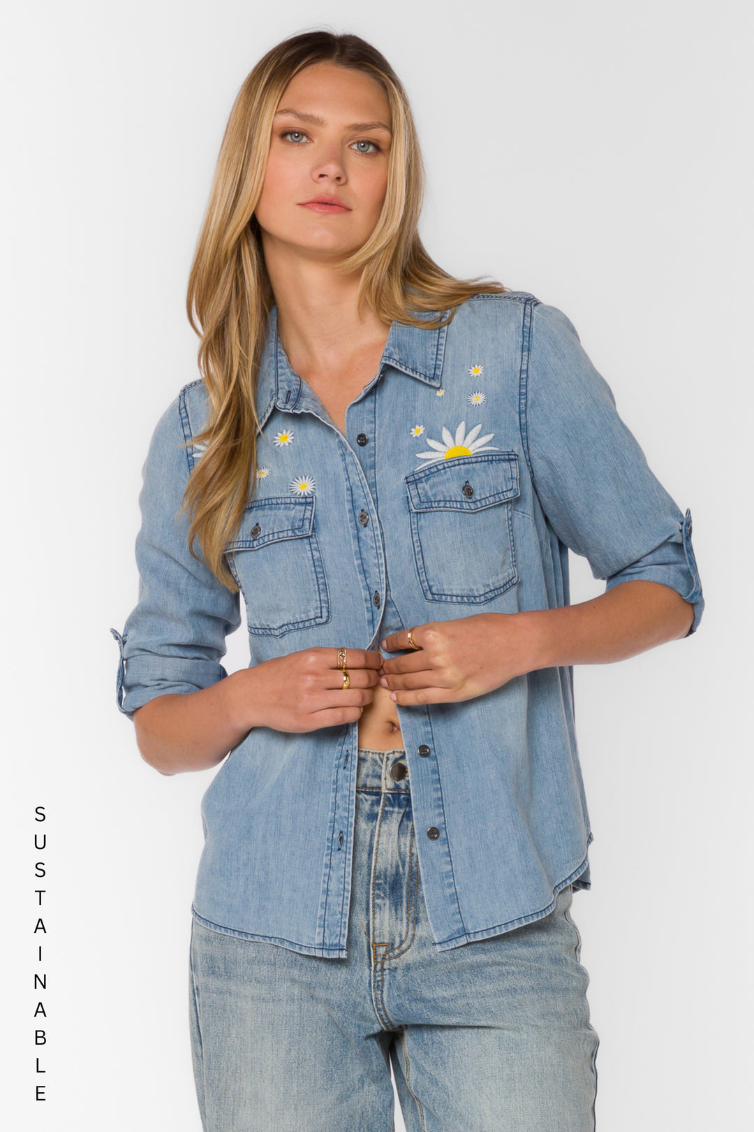 Easton Cowboy Blue Shirt - Tops - Velvet Heart Clothing