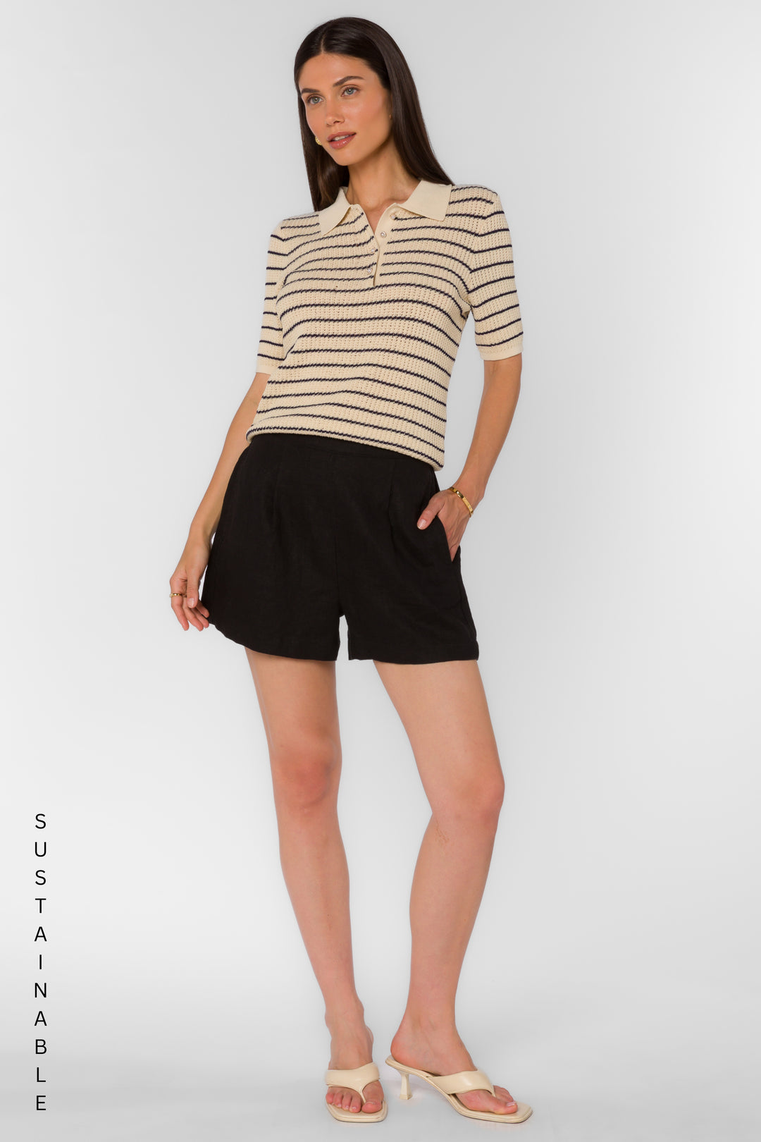Fedra Black Shorts - Shorts - Velvet Heart Clothing