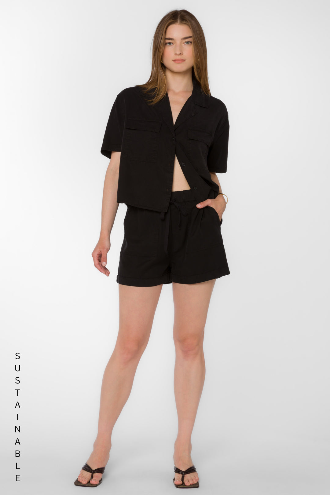 Lyra Black Shorts - Shorts - Velvet Heart Clothing