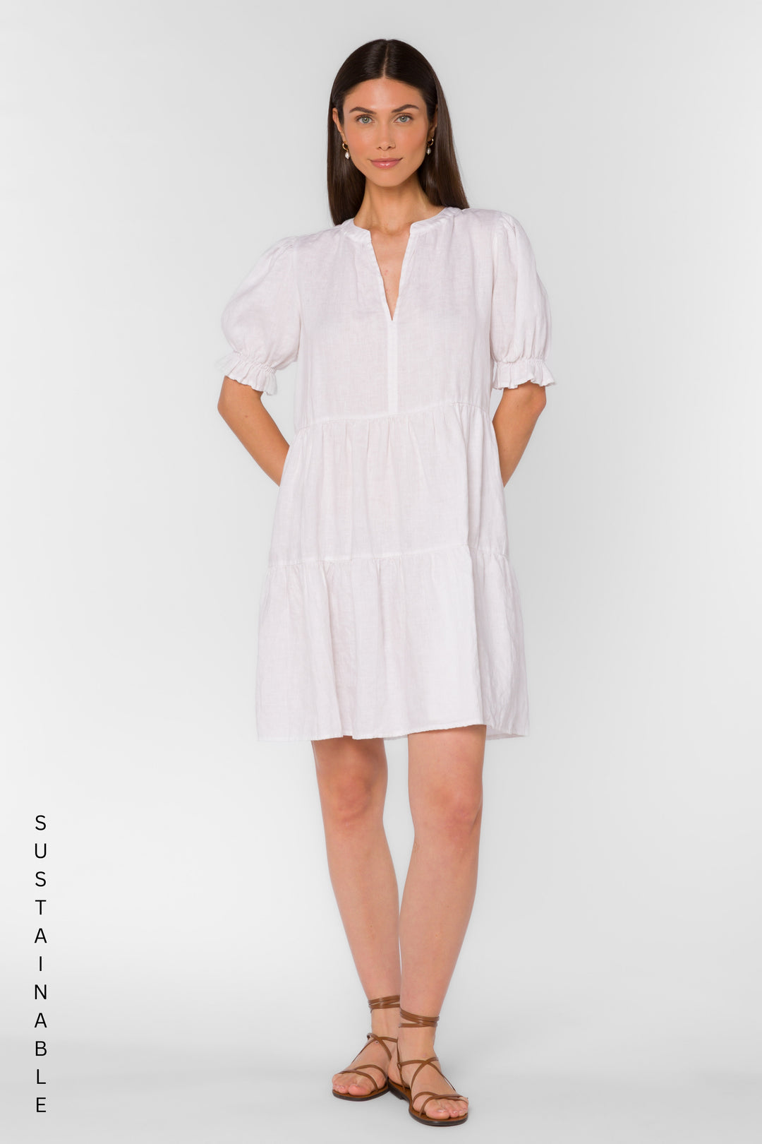 Marscina Optic White Dress - Dresses - Velvet Heart Clothing