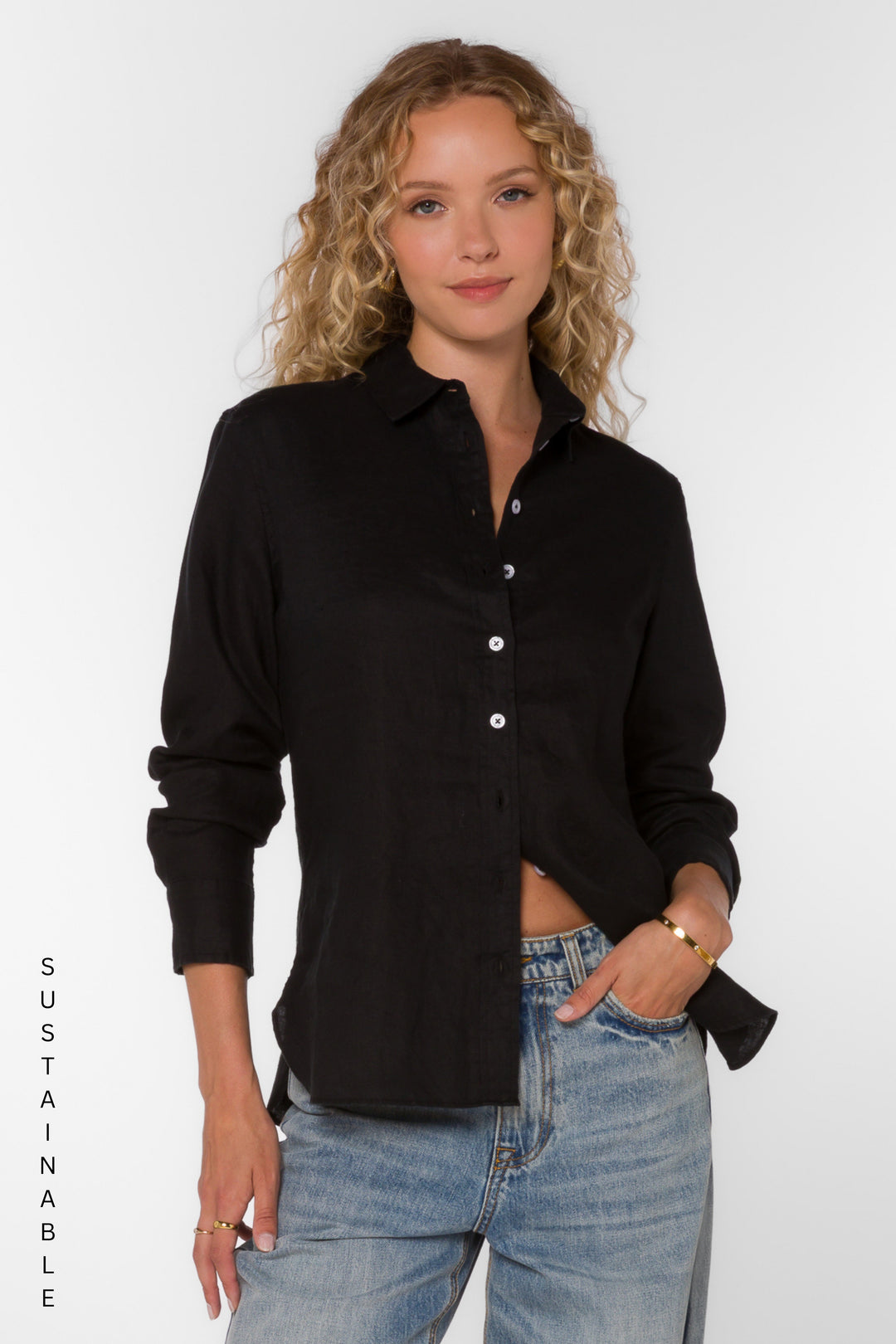 Memphis Black Shirt - Tops - Velvet Heart Clothing