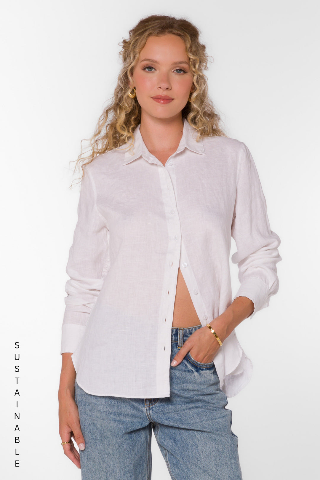 Memphis White Shirt - Tops - Velvet Heart Clothing