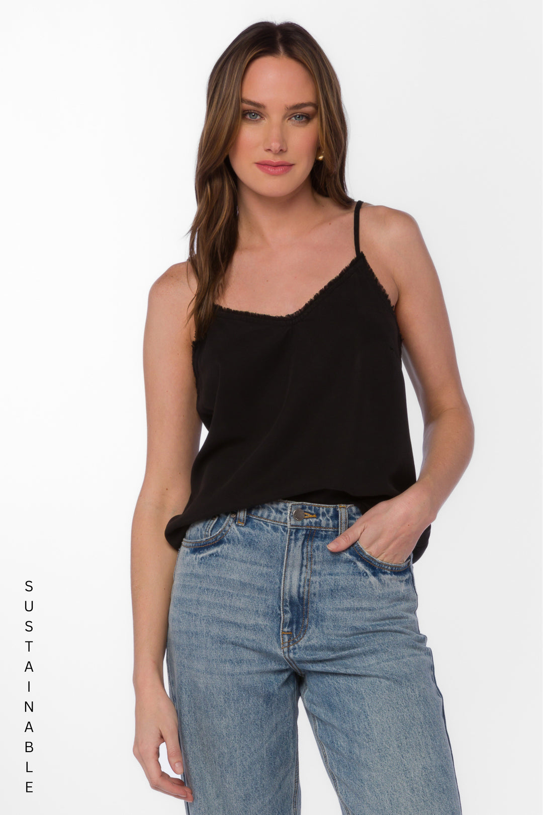 Victory Black Cami - Tops - Velvet Heart Clothing